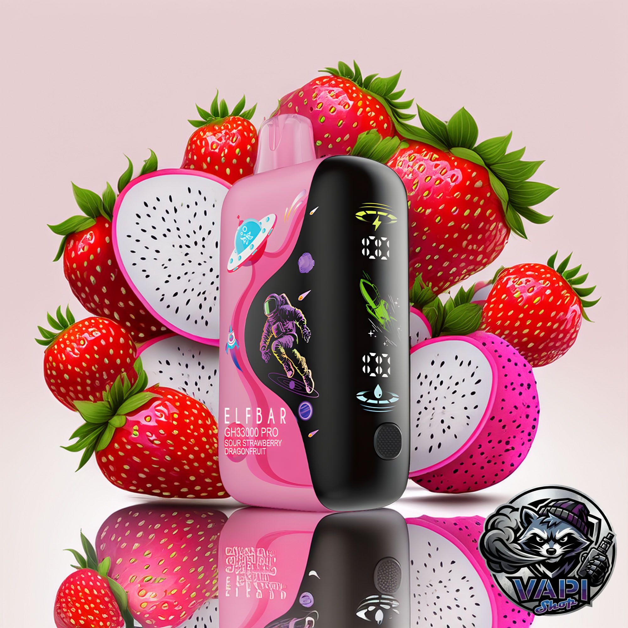Elf Bar GH33000 Pro - Sour Strawberry Dragonfruit 5% Elf Bar GH33000 Pro - Sour Strawberry Dragonfruit 5%