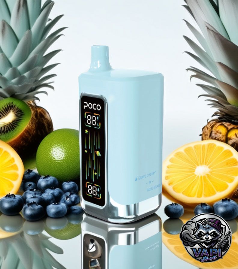 Poco FR 80000 – Blueberry Sour Raspberry & Kiwi Pineapple Ice & Grape Cherry & Aloe Grape 5% Poco FR 80000 – Blueberry Sour Raspberry & Kiwi Pineapple Ice & Grape Cherry & Aloe Grape 5%
