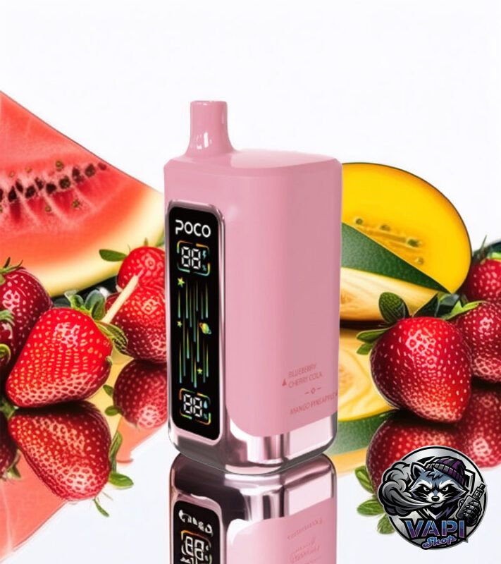 POCO-FR80000-Strawberry-Cherry–Raspberry-Watermelon–Blueberry-Cherry-Cola–Mango-Pineapple