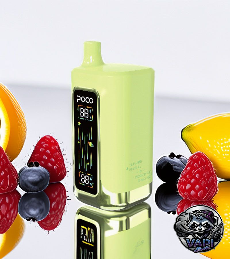Poco FR 80000 – Strawberry Raspberry & Lemon Lime & Blueberry Black Ice & Passion Fruit Kiwi Guava 5% Poco FR 80000 – Strawberry Raspberry & Lemon Lime & Blueberry Black Ice & Passion Fruit Kiwi Guava 5%