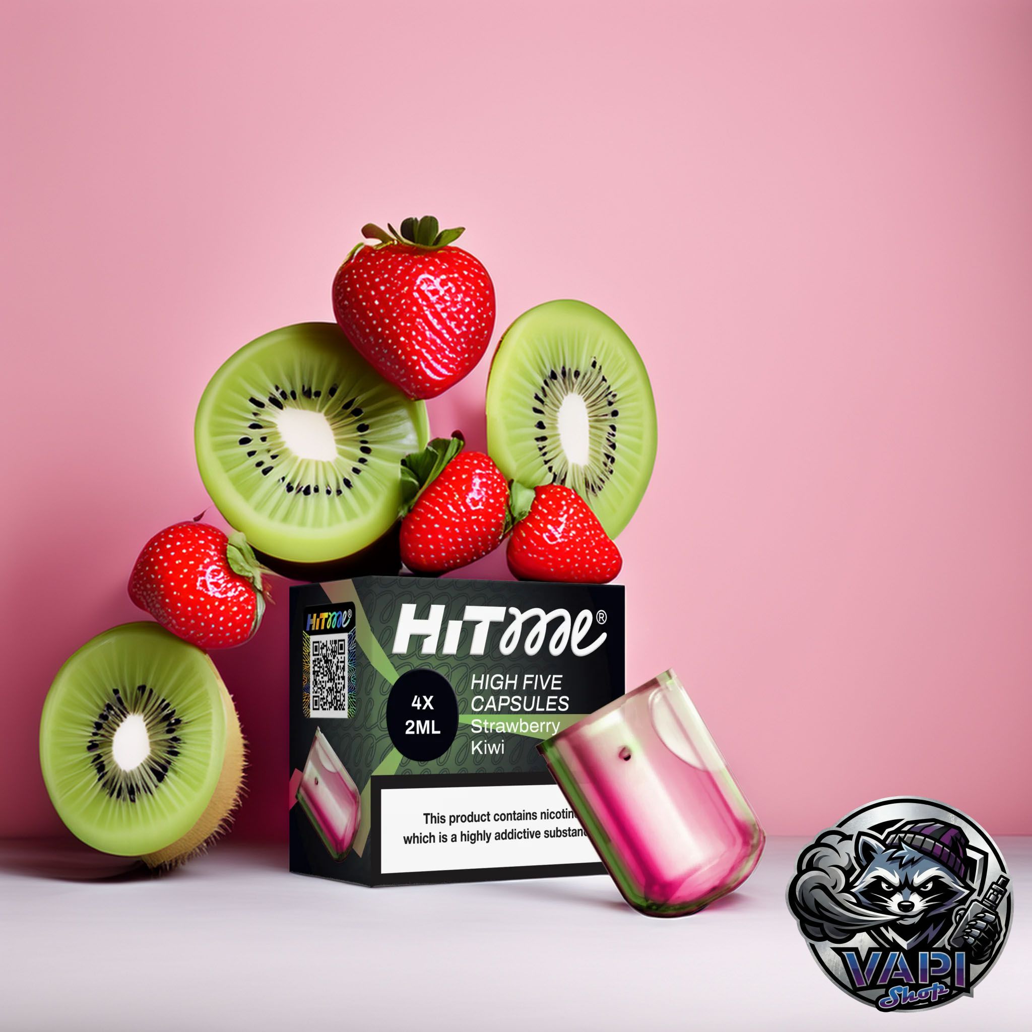 Hitme High Five Capsules – Strawberry Kiwi 2% Hitme High Five Capsules – Strawberry Kiwi 2%