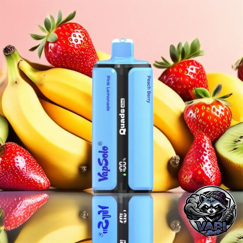 Vapsolo-Quads-80000-PinkLemonadeKiwiPassionfruitGuavaPeachBerryStrawberryBanana