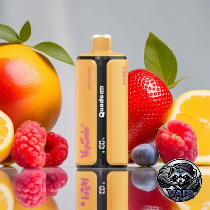 Vapsolo-Quads-80000-VanillaColaLemonPeachStrawberryRaspberryCherryIceGrape-Ice