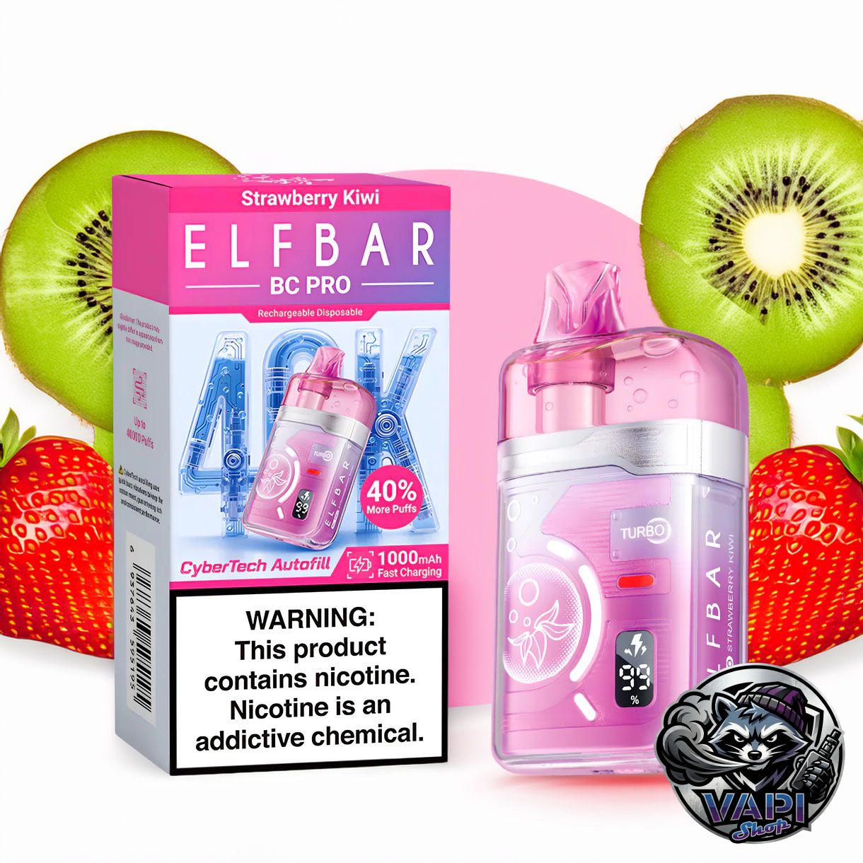 Elf Bar BC 40000 Pro – Strawberry Kiwi 5% Elf Bar BC 40000 Pro – Strawberry Kiwi 5%