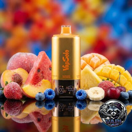 VapSolo 180K 6in1 Sixer – Blue Razz Lemonade & Cherry Berry & Strawberry Banana & Triple Melon & Peach Mango Pineapple & Watermelon Ice 5%