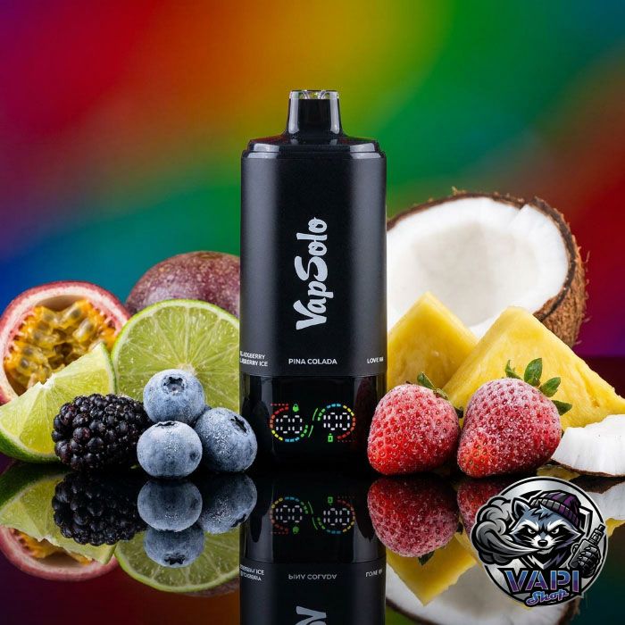 VapSolo 180K 6in1 Sixer – Pina Colada & Love 66 & Lime Passion Fruit & Monster Mango & Strawberry Ice & Blackberry Blueberry Ice 5%