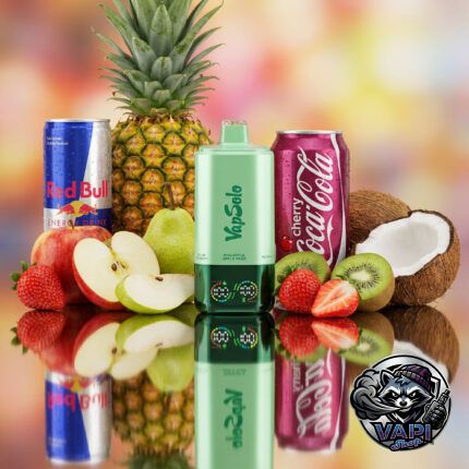 VapSolo 180K 6in1 Sixer – Pineapple Apple Pear & Red Bull & Cherry Cola & Solo#1 & Strawberry Kiwi & Sex On The Beach 5%