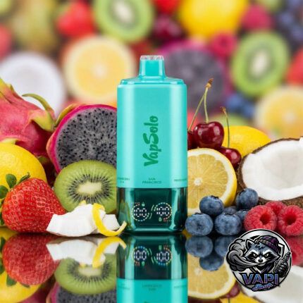 VapSolo 180K 6in1 Sixer – San Francisco & Mixed Berry & Coco Loco & Cherry Lemon & Black Ice Dragonfruit & Strawberry Kiwi 5%