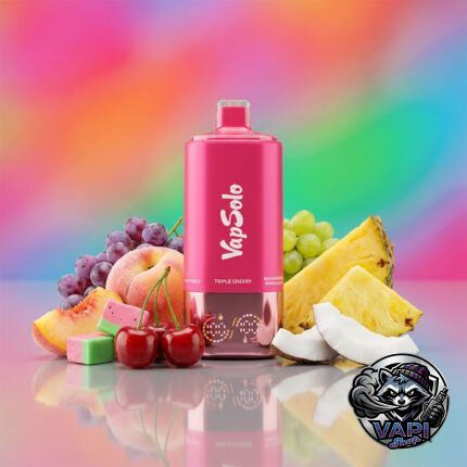 VapSolo 180K 6in1 Sixer – Triple Cherry & Watermelon Bubblegum & Juicy Peach Ice & Grapefruit Refresher & Love 66 & Coco Loco 5%