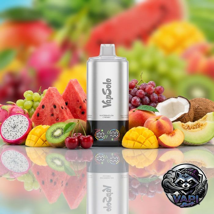 VapSolo 180K 6in1 Sixer – Watermelon Cherry & Kiwi Passion Fruit Guava & Mango Peach & Pink Lemon & Coconut Melon & Sakura Grape 5%